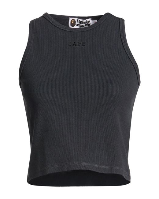 A Bathing Ape Black Tank Top