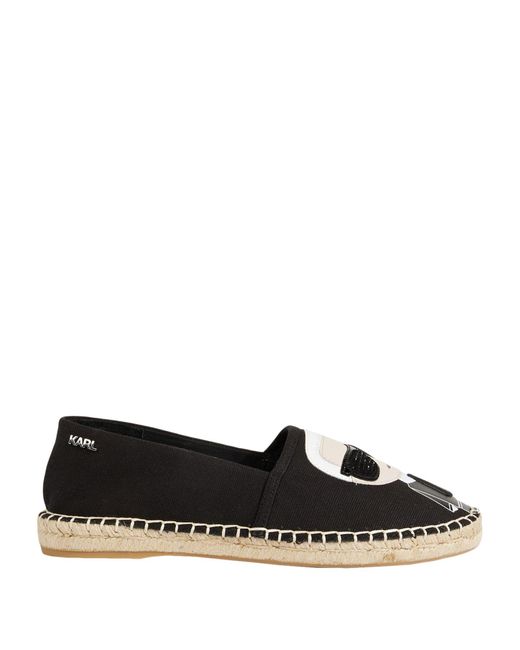 Karl Lagerfeld Espadrilles in Black | Lyst