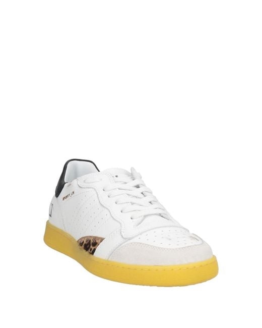Date Metallic Sneakers Leather