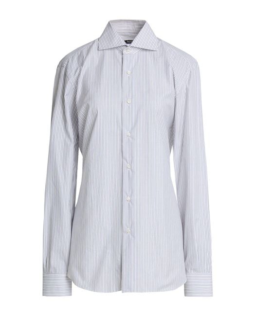 Barba Napoli Blue Shirt Cotton for men