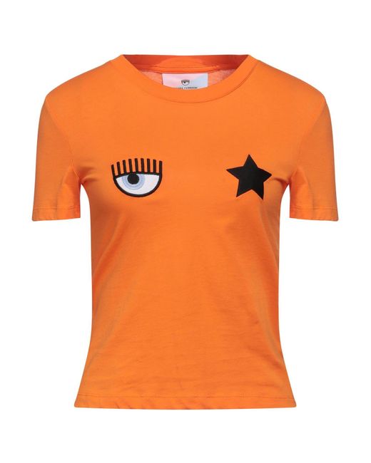 Chiara Ferragni Orange T-shirt