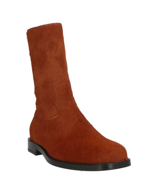 Dries Van Noten Brown Boot Leather for men