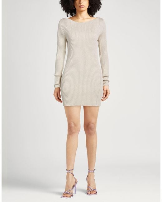 Laneus Natural Mini Dress