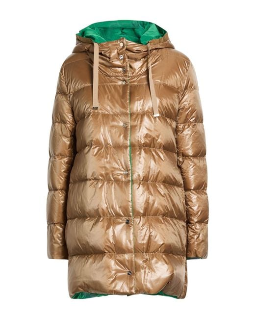 Herno Natural Camel Puffer Polyamide
