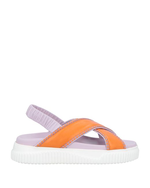 Voile Blanche Orange Sandals