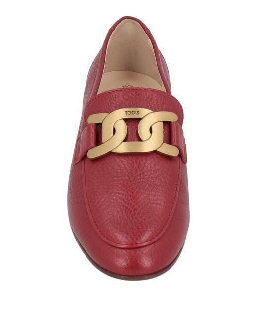 Tod's Red Loafers