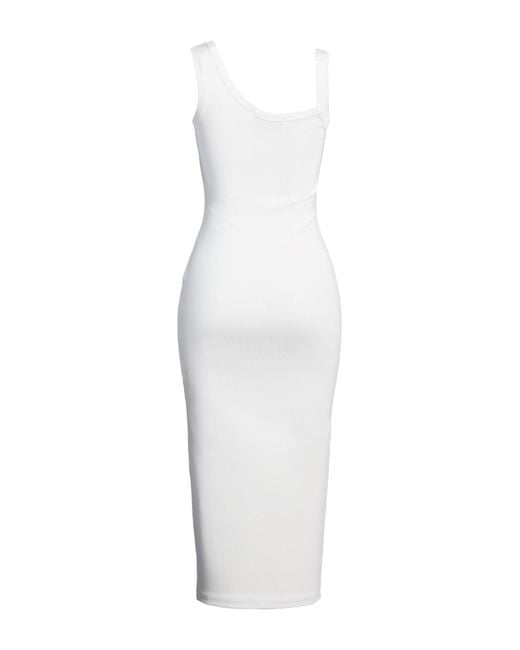 Vestido midi Versace Jeans Couture de color White