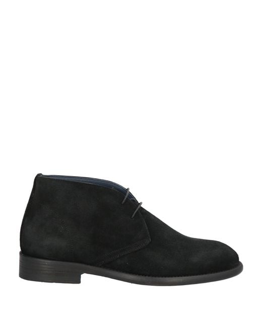 Sutor Mantellassi Black Ankle Boots Leather for men