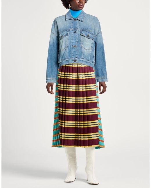 Weekend by Maxmara Blue Denim Outerwear Cotton