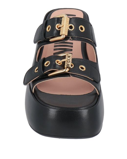 Moschino Black Sandals
