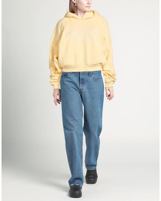 Fear Of God Yellow Sweatshirt Cotton, Polyester