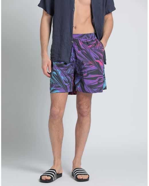 Aries Blue Beach Shorts And Pants for men