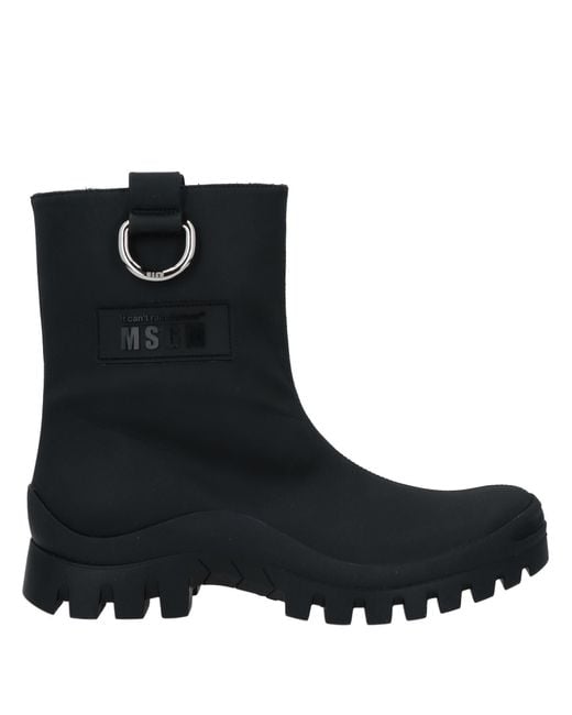 MSGM Black Ankle Boots