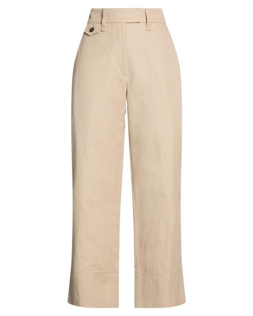 Brunello Cucinelli Natural Pants Cotton, Linen