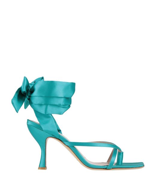 GIA COUTURE Blue Thong Sandal