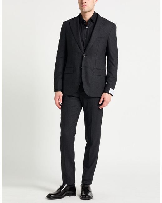 Caruso Black Suit for men