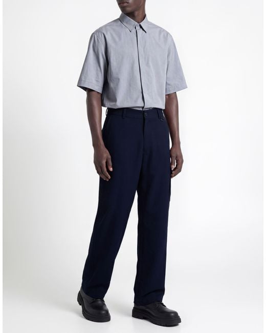 FAMILY FIRST Blue Midnight Pants Polyester, Viscose, Wool for men