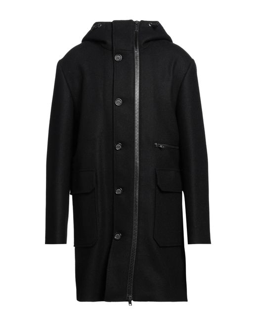 Paolo Pecora Black Coat for men