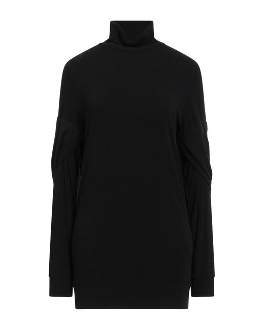 Yohji Yamamoto Black T-Shirt Acrylic, Rayon, Polyurethane