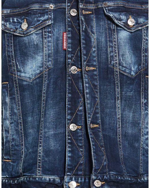 DSquared² Blue Denim Outerwear for men