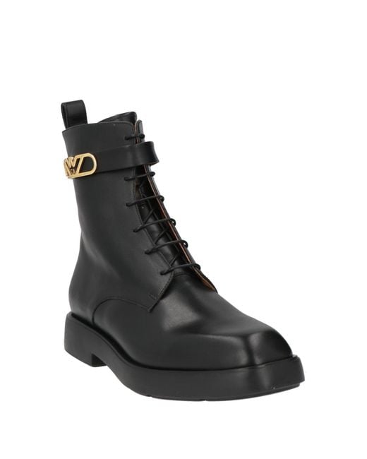 Emporio Armani Black Ankle Boots Leather