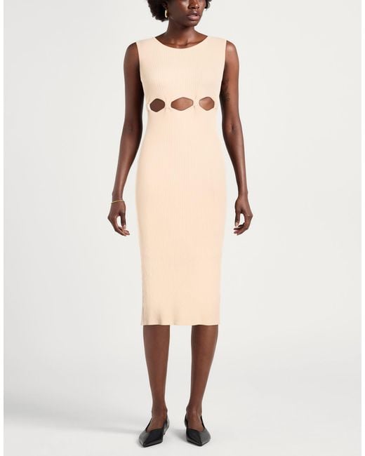 ViCOLO White Midi Dresses