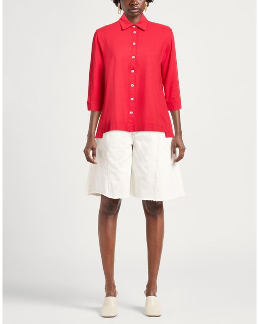 Alpha Studio Red Shirt Cotton, Elastane