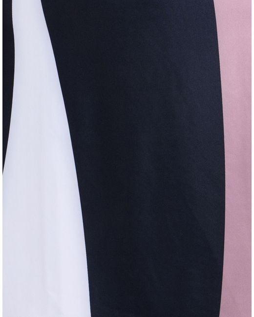 EA7 Blue Midnight Mini Dress Polyester, Elastane