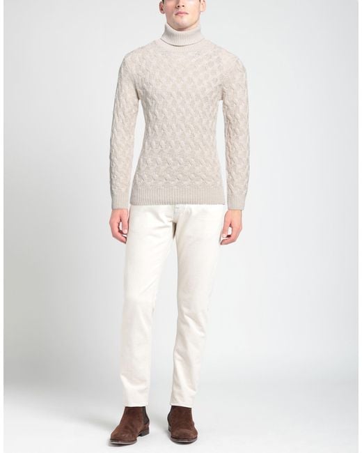 Brooksfield White Turtleneck for men