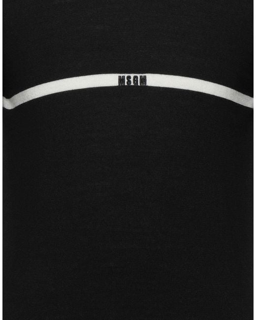 MSGM Black Sweater for men