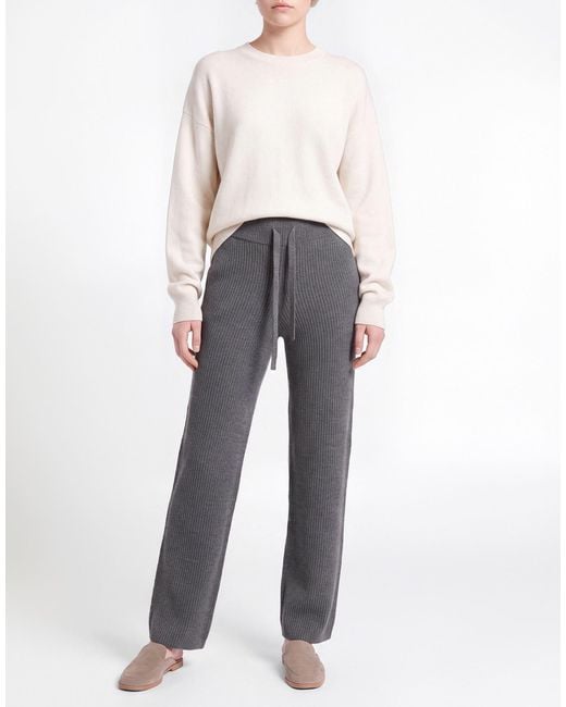 Roberto Collina Gray Pants Merino Wool, Cashmere