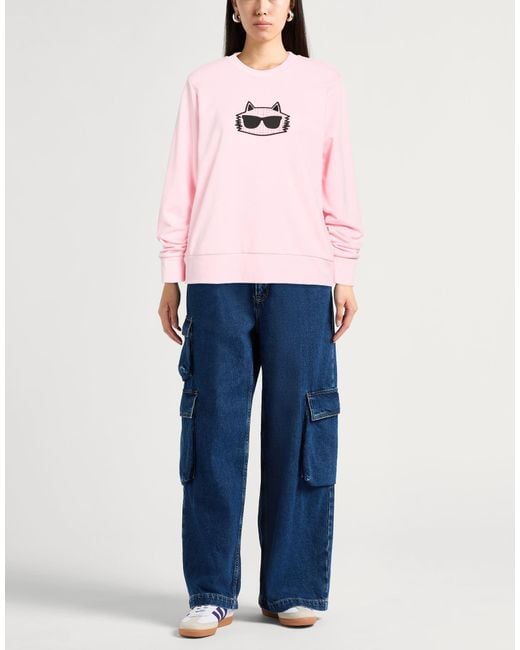 Karl Lagerfeld Pink Sweatshirts