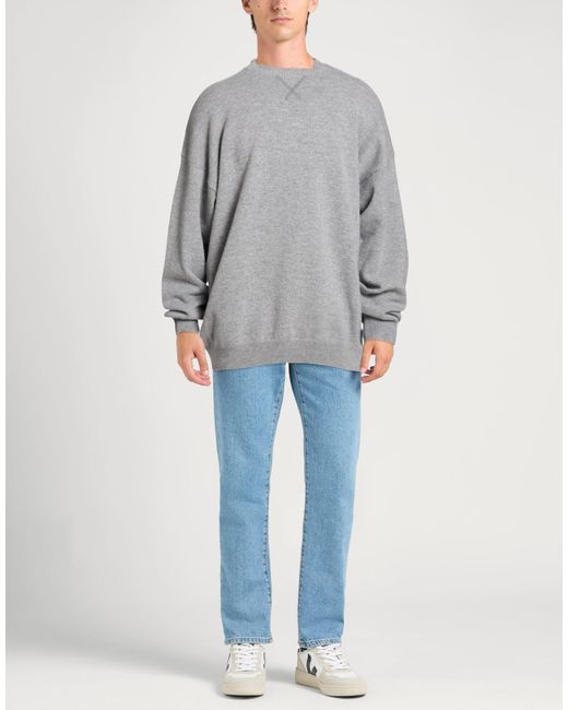 Amaranto Gray Sweater Wool for men