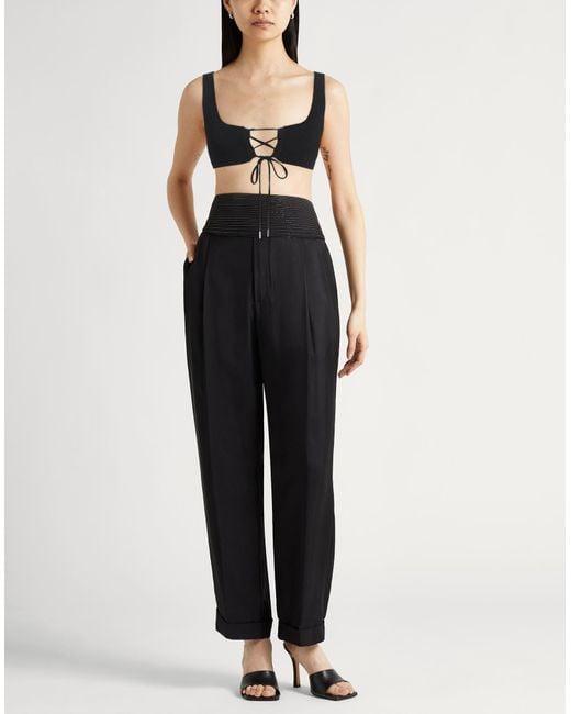 Roberto Collina Black Top Viscose, Polyester