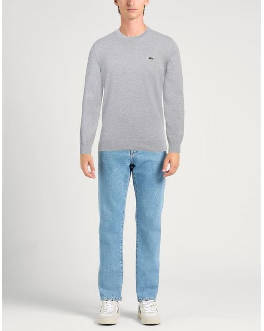 Lacoste Gray Sweater Cotton for men