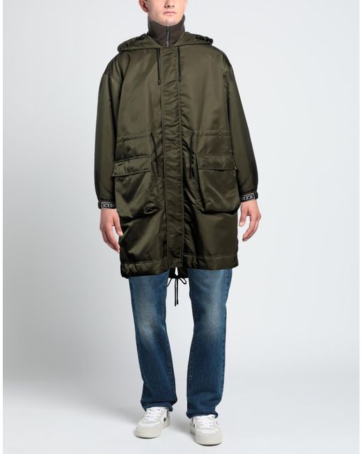 Iceberg Green Overcoat & Trench Coat for men