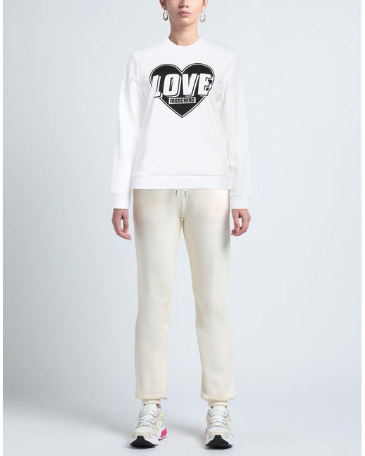 Love Moschino White Sweatshirt