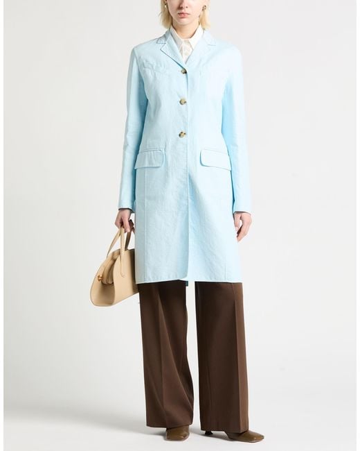 Lanvin Blue Overcoat & Trench Coat