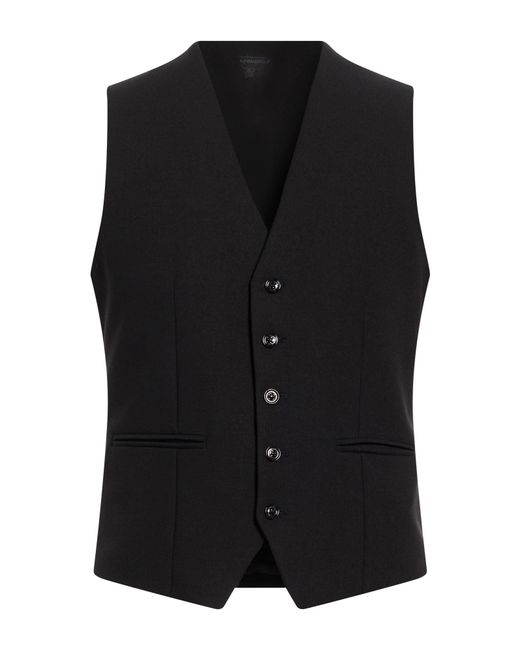 Daniele Alessandrini Black Waistcoat for men
