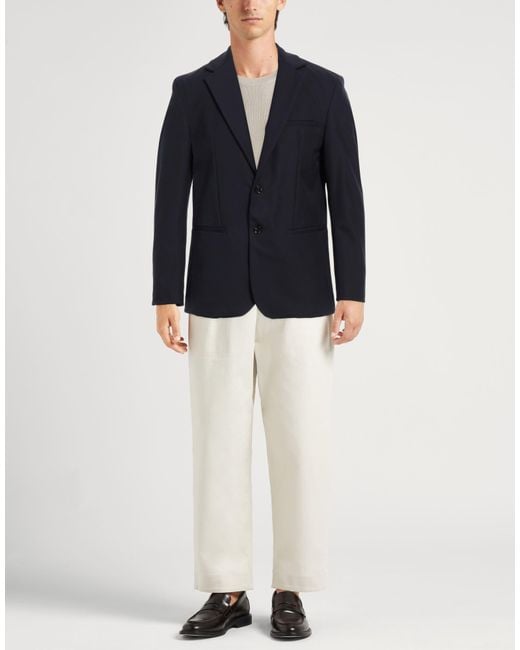 Liu Jo Blue Midnight Blazer Polyamide, Elastane for men