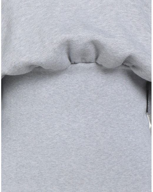 Palm Angels Gray Sweatshirt Cotton, Elastane, Polyester