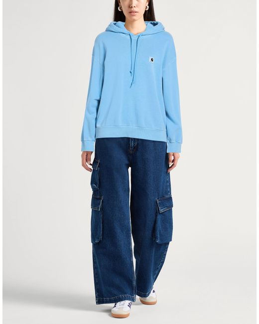 Carhartt Blue Sweatshirt Cotton, Elastane