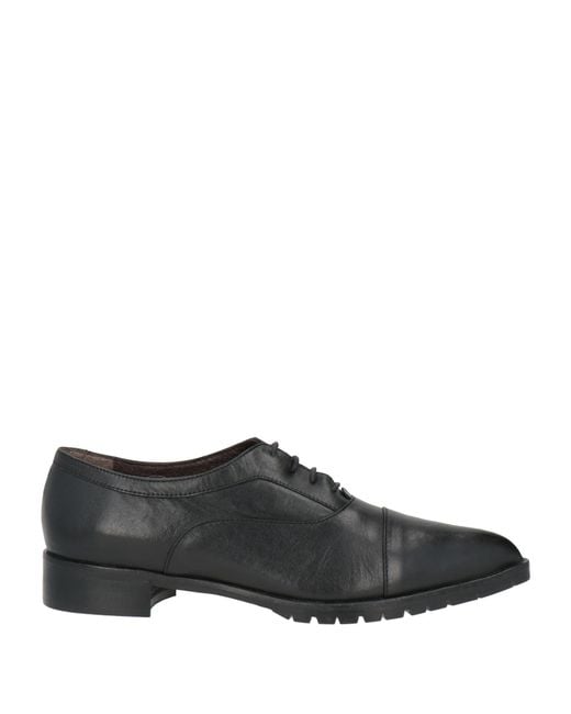 POESIE VENEZIANE Black Lace-Up Shoes Calfskin