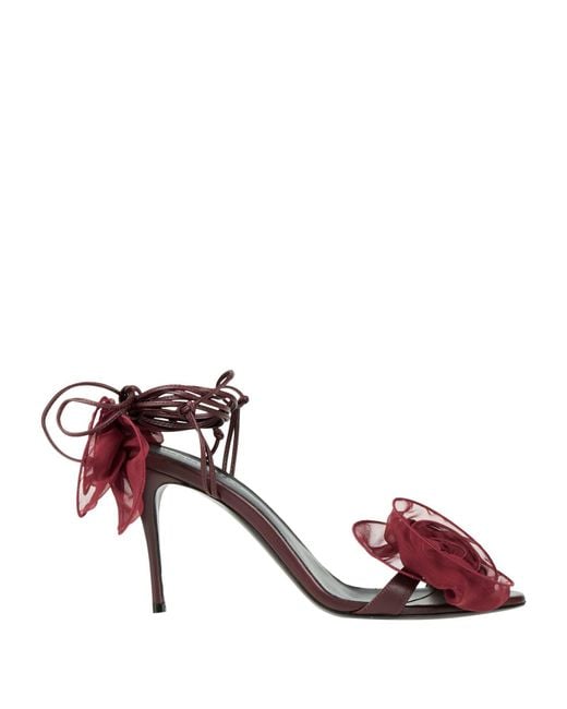 Magda Butrym Red Sandals Leather
