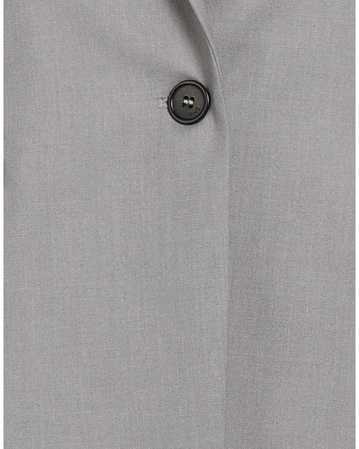 Liu Jo Gray Blazer Polyester, Viscose, Elastane