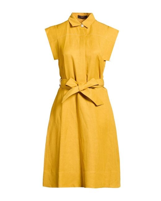 Robe Midi Moorer en coloris Yellow