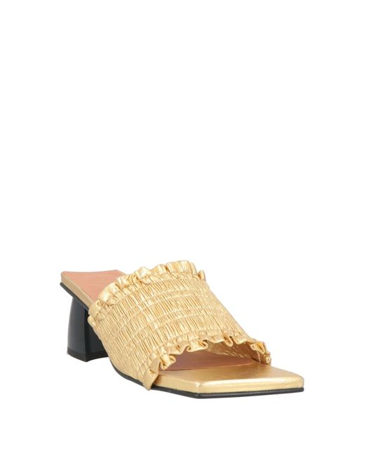 Ganni Natural Sandals