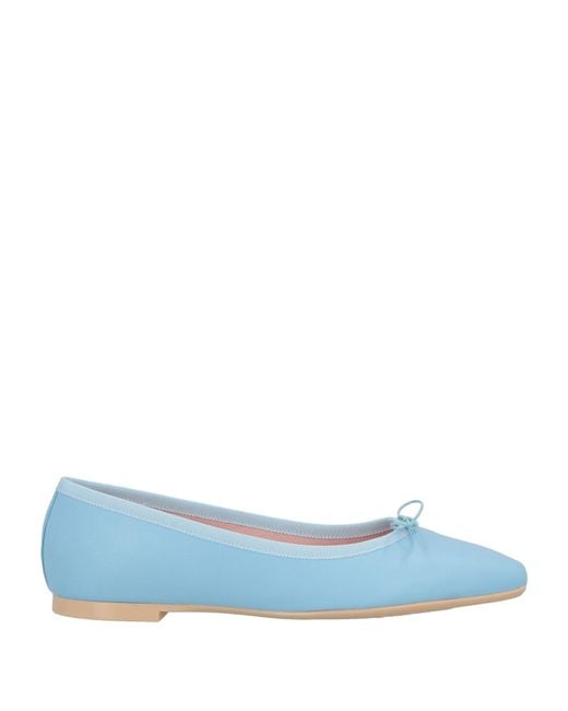 Pretty Ballerinas Blue Sky Ballet Flats Leather