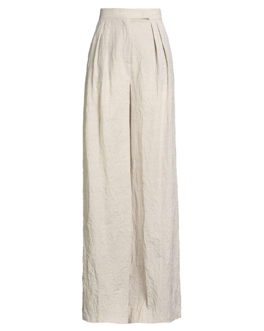 Max Mara White Light Pants Virgin Wool