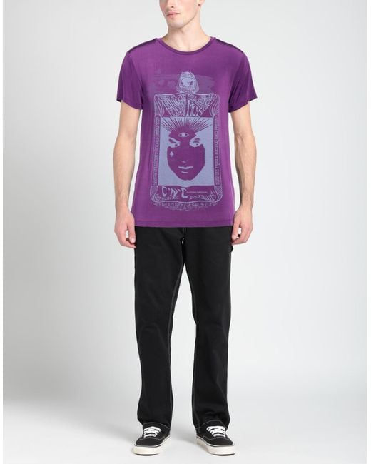CoSTUME NATIONAL Purple T-shirt for men